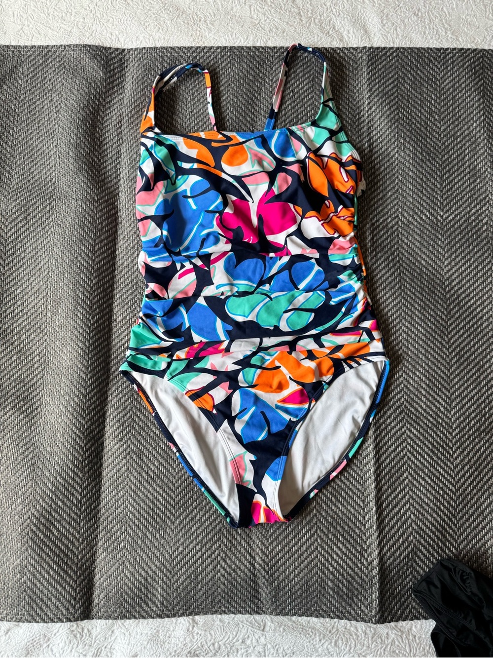 Nautica cross back Floral One-Piece Swimsuit